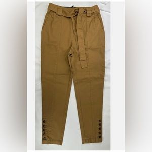 Women's Button Hem Ankle Length Pants - Who What Wear - Bronze NWT